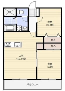 ボヌール山崎の物件間取画像