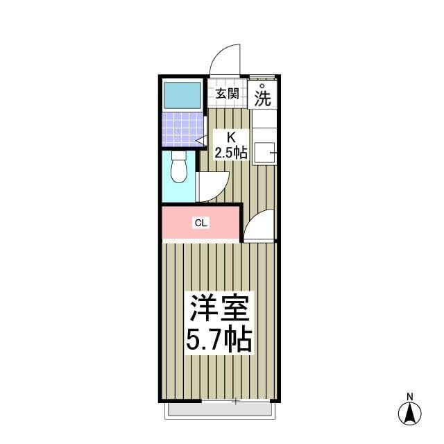 伊藤ハイツの物件間取画像