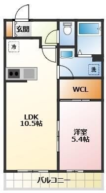 アルプス３号館の物件間取画像