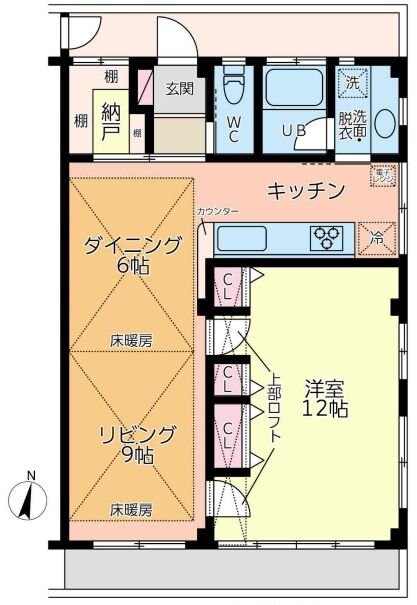 コーポライオンの物件間取画像