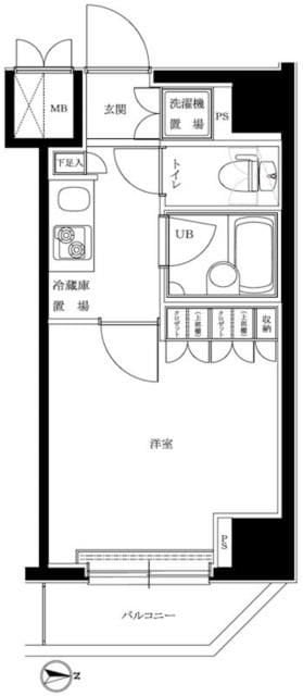 ルーブル川崎伍番館の物件間取画像