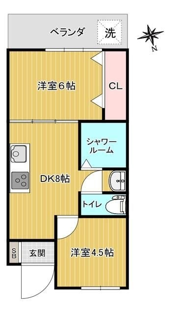 ニュー日吉マンションの物件間取画像