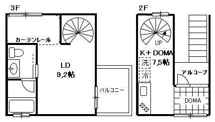 コンフォータブル中原の物件間取画像