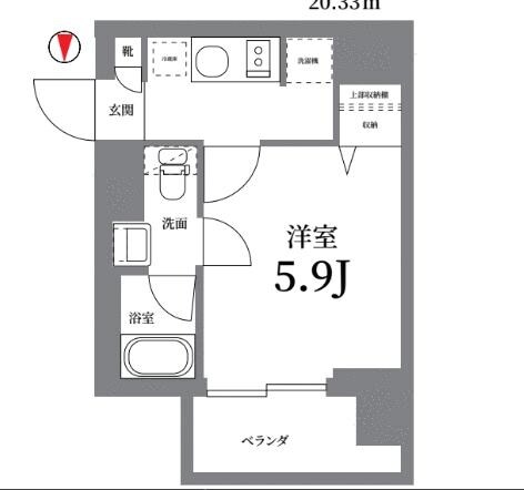 Log武蔵小杉の物件間取画像