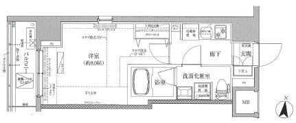 ティモーネ　プレミアムノルド亀戸の物件間取画像