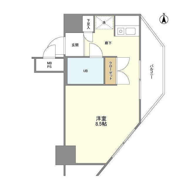 インプルーブ東向島の物件間取画像