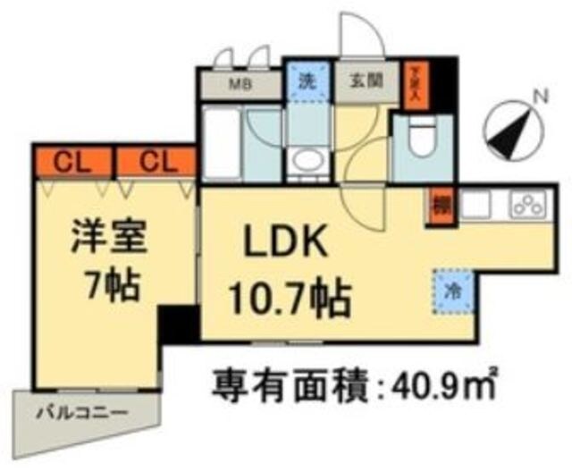 ＫＤＸレジデンス日本橋浜町の物件間取画像