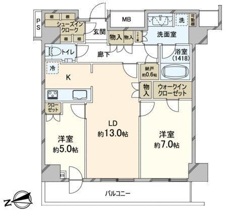 シェルゼ雷門の物件間取画像