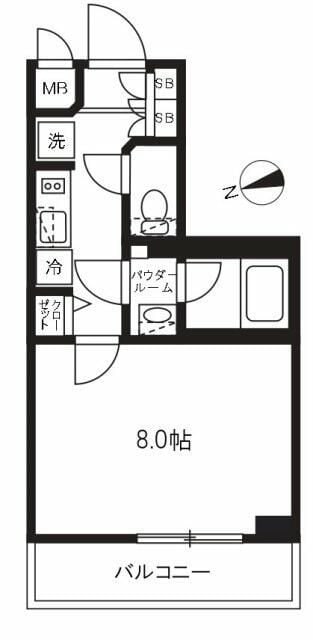 コンシェリア東京木場ステーションフロントの物件間取画像