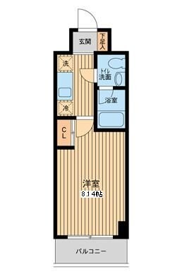 プロスペクト門前仲町の物件間取画像