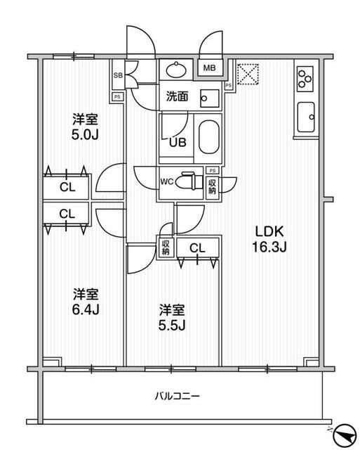 ＬＩＭＥ　ＲＥＳＩＤＥＮＣＥ　ＨＩＫＩＦＵＮＥの物件間取画像