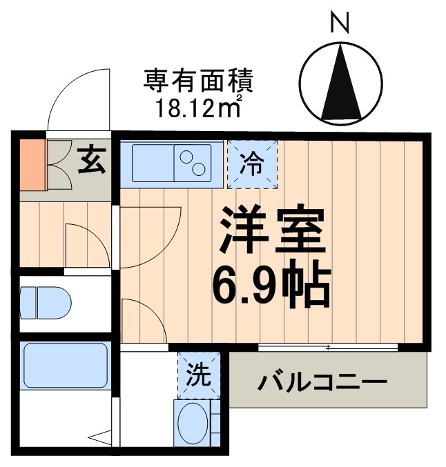 新小岩モコプルの物件間取画像