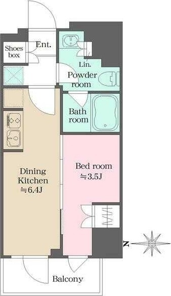 ウエリスアーバン錦糸町の物件間取画像