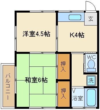 第二グリーンハイツ奥戸の物件間取画像