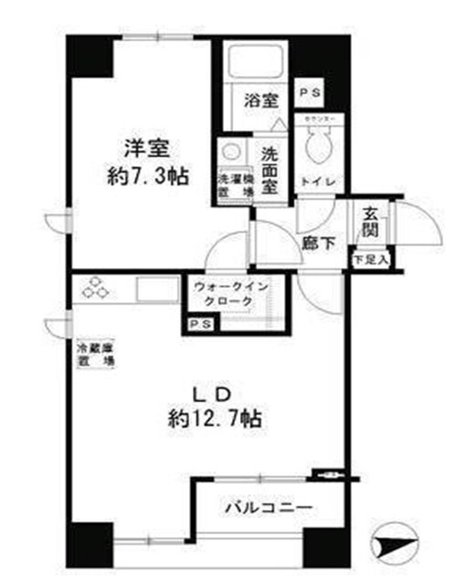 パークヒルズの物件間取画像