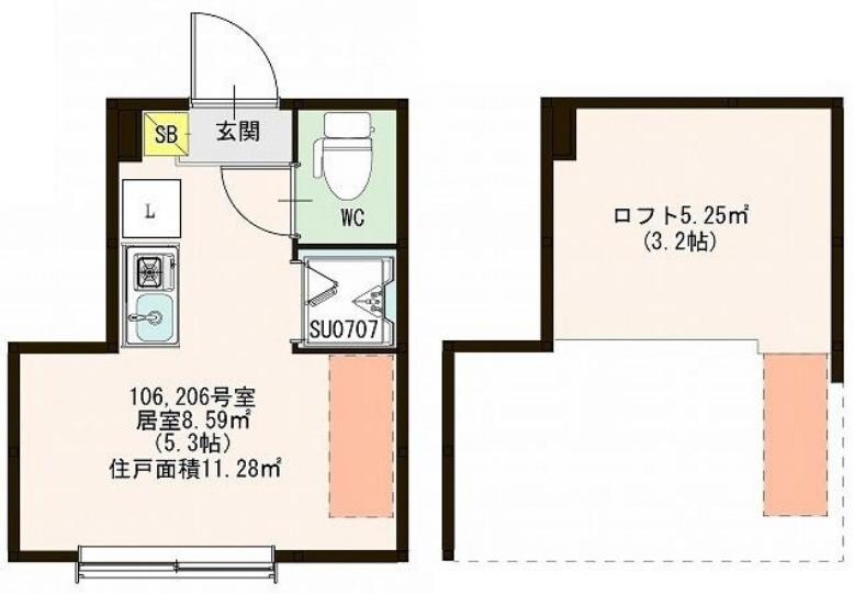 ハーモニーテラス曳舟の物件間取画像