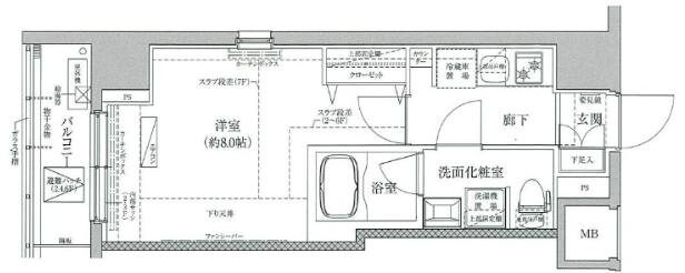 ティモーネプレミアムノルド亀戸の物件間取画像