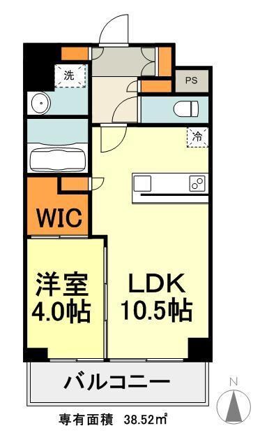プロスペクト恩賜公園の物件間取画像