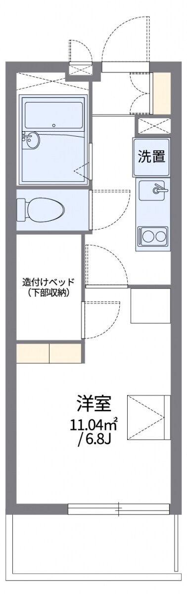 レオパレスリブェールの物件間取画像