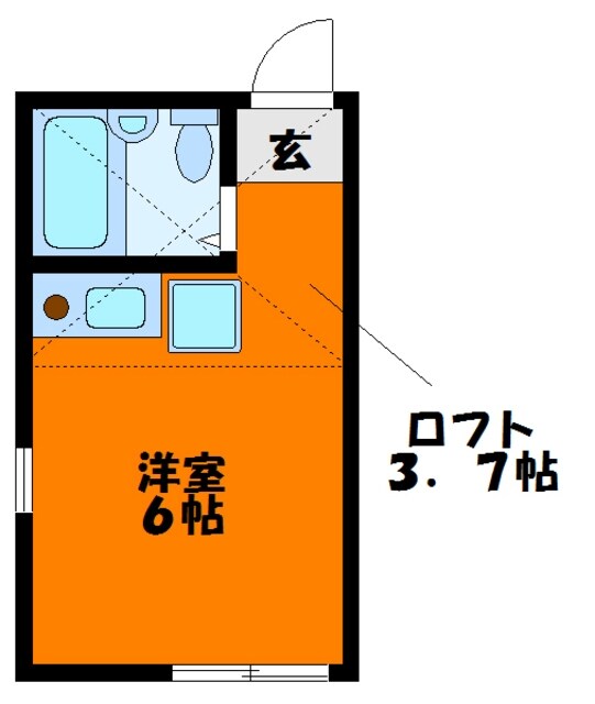 ユナイト新川崎ソクラテスの杜の物件間取画像