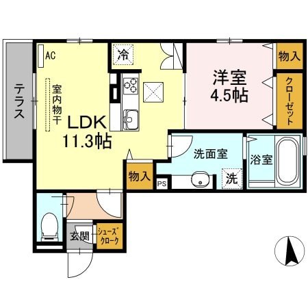 クイーンズ武蔵小杉EASTの物件間取画像