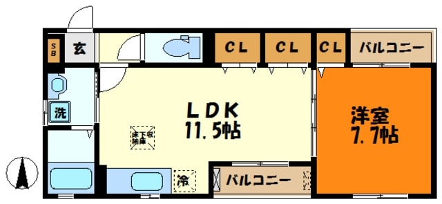 メゾン　グラッドの物件間取画像