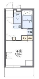 レオパレスブルーフォートの物件間取画像