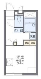 レオパレスブルーフォートの物件間取画像