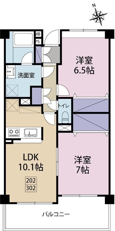 エマーレ新川崎の物件間取画像