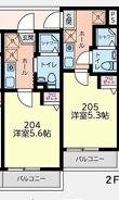 川崎市高津区千年アパートの物件間取画像