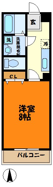 エバーグリーンの物件間取画像