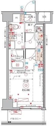 クレヴィスタ武蔵中原の物件間取画像