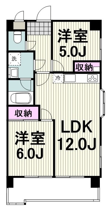 ハピネス飯田1号館の物件間取画像