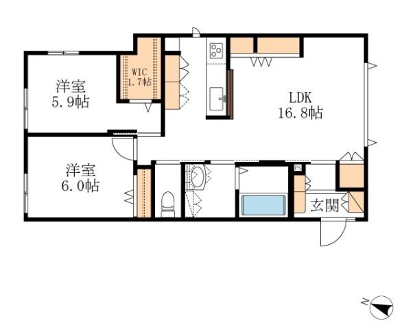 （仮称）今井南町メゾンの物件間取画像