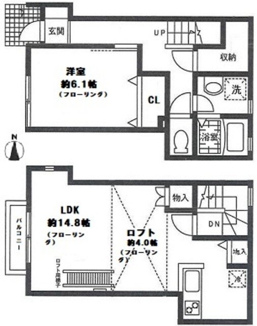 アネックス山王の物件間取画像