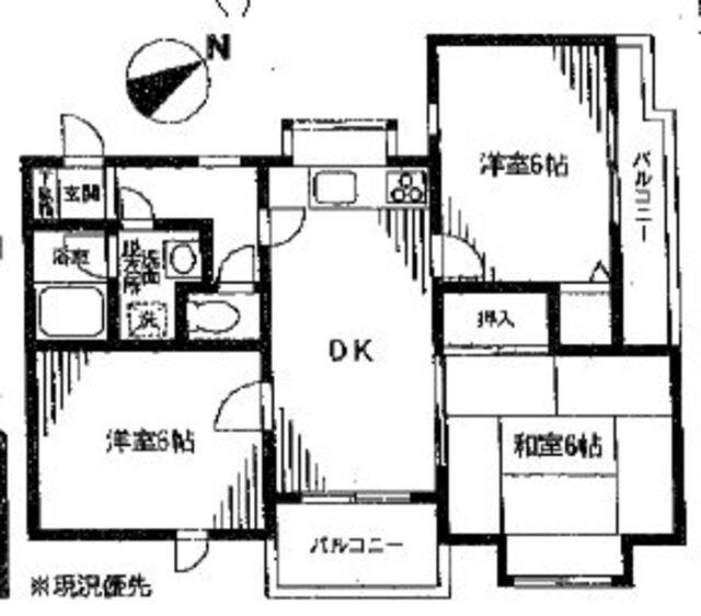 コラール大倉山の物件間取画像