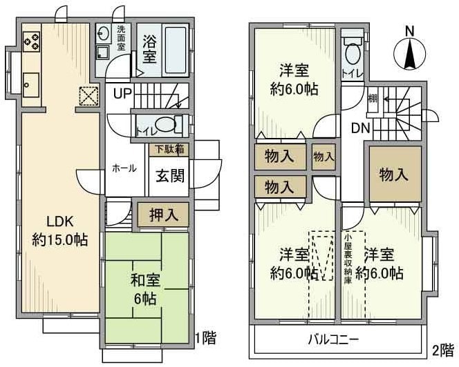 新吉田東戸建の物件間取画像