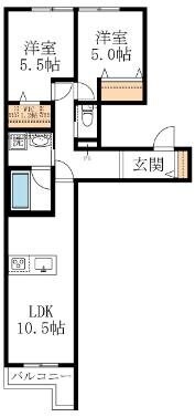 アムフルス参番館の物件間取画像