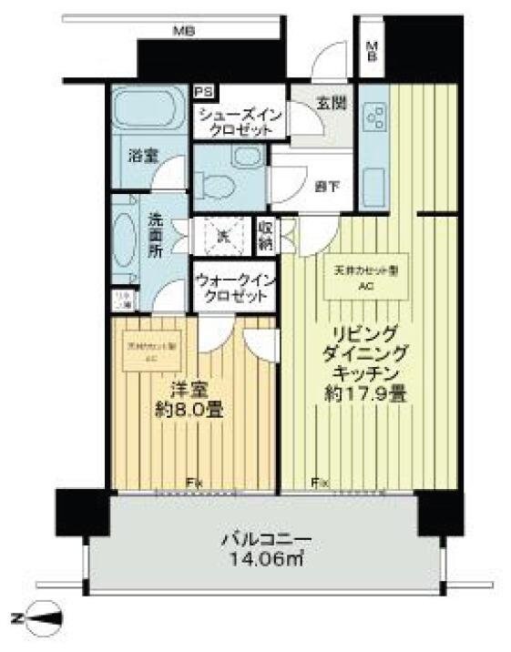 Ｍ．Ｍ．タワーズ　ｔｈｅ　Ｓｏｕｔｈの物件間取画像