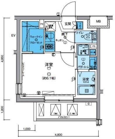 リヴシティ妙蓮寺の物件間取画像