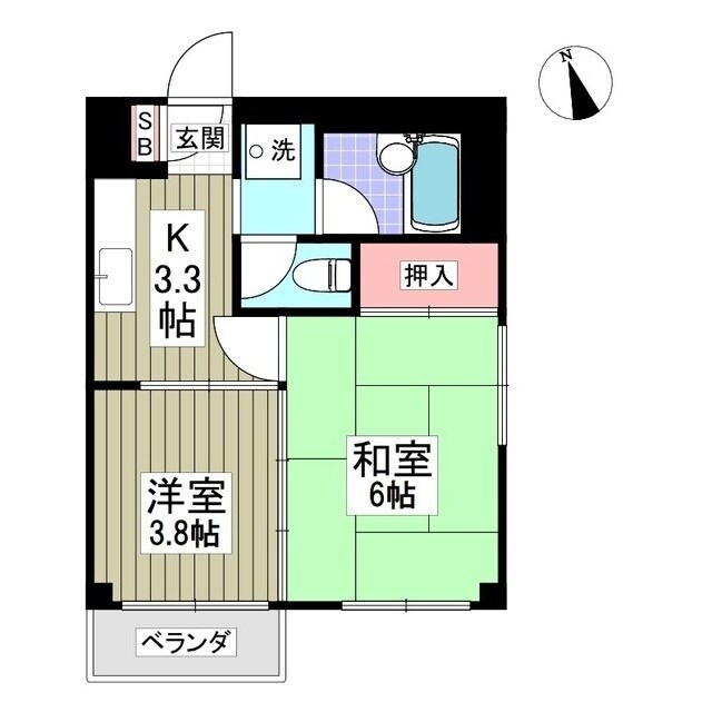 KOシティ54の物件間取画像