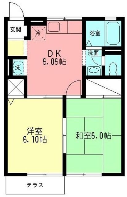 サニーハイツUの物件間取画像