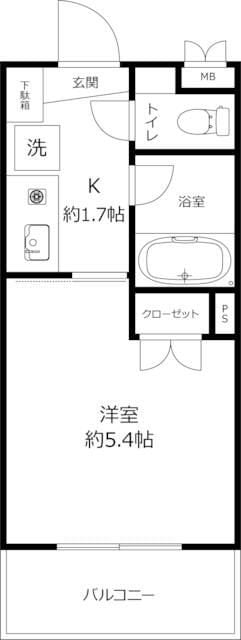 ステラコート横浜白楽ＥＡＳＴの物件間取画像