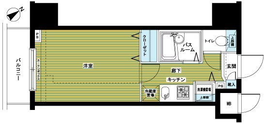 トーシンフェニックス新横濱イクシールの物件間取画像