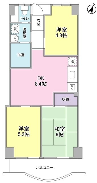 ピアタウン日吉の物件間取画像