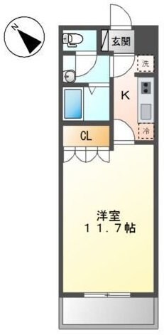 トリムガーデンサカクラの物件間取画像