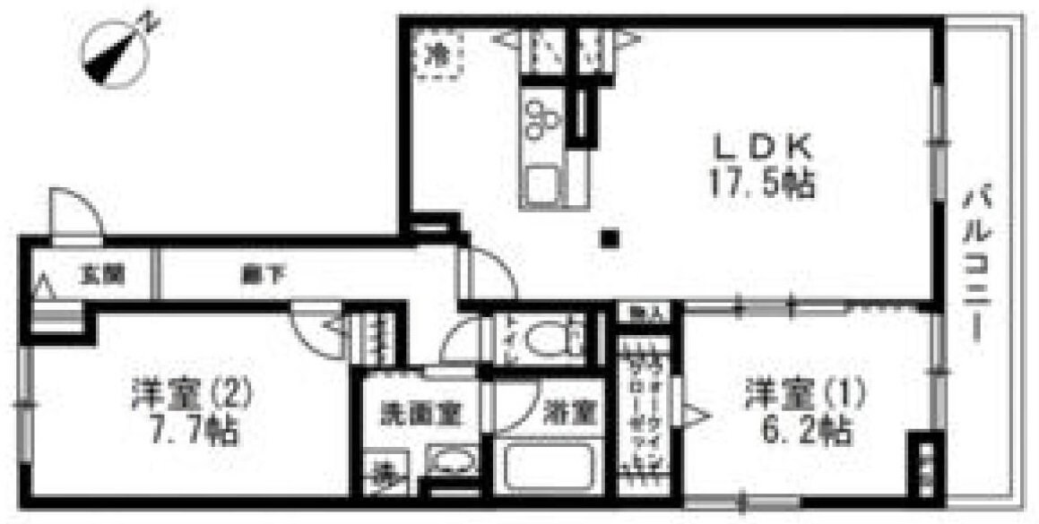 グリーン西谷の物件間取画像