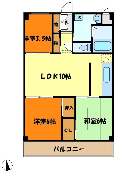 カーサ・ルナの物件間取画像