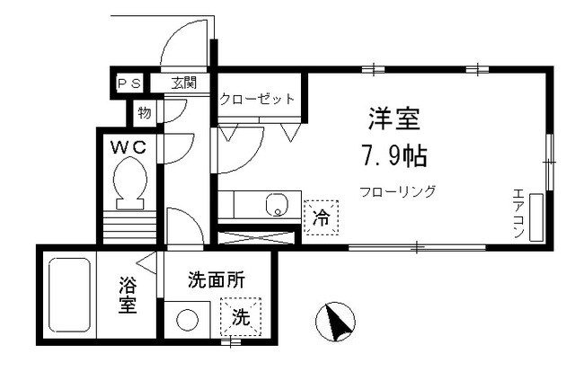 カーサ・ビアンカの物件間取画像