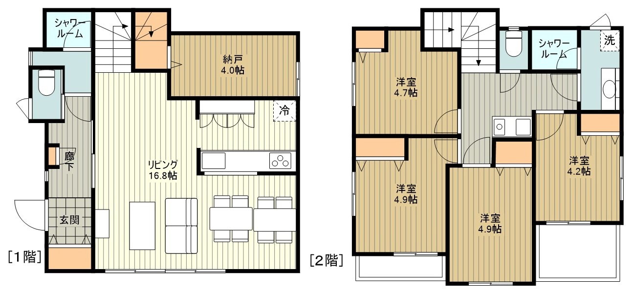 花小金井４丁目戸建（社員寮）の物件間取画像